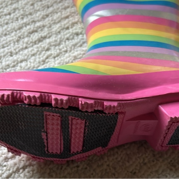 Boots rain girls new sizes 7-8M, 9-10M, 11-12M, 13-1M or  2-3 new Wonder Nation - Picture 4 of 6